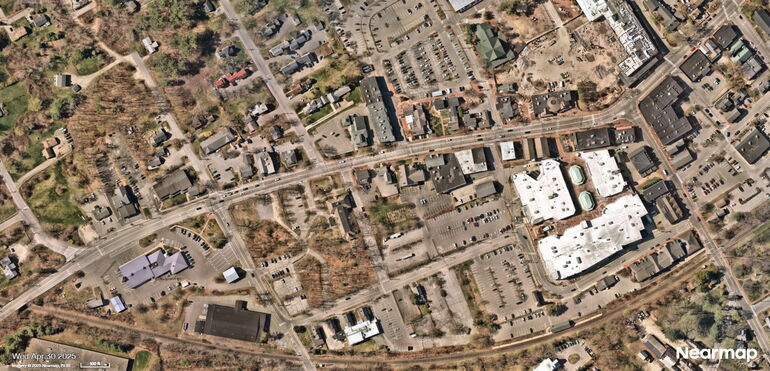 aerial photo of downtown Freeport