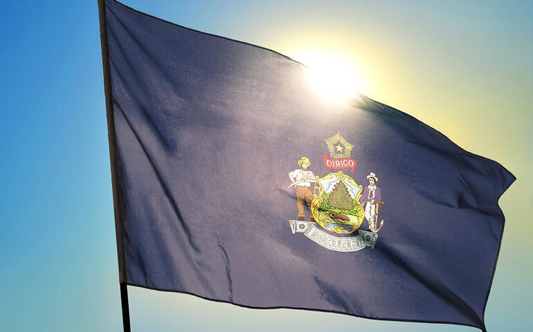Maine flag 