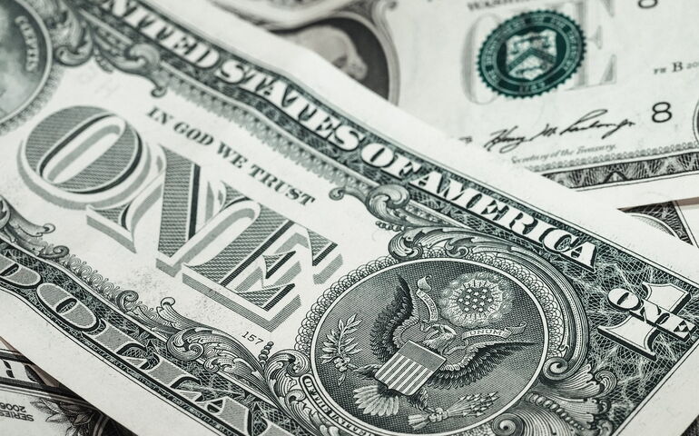 U.S. dollar bills 