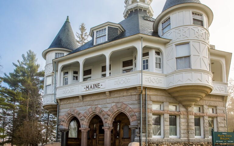 Poland Spring Preservation Society building exterior 