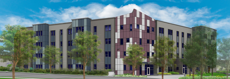 an apartment building rendering