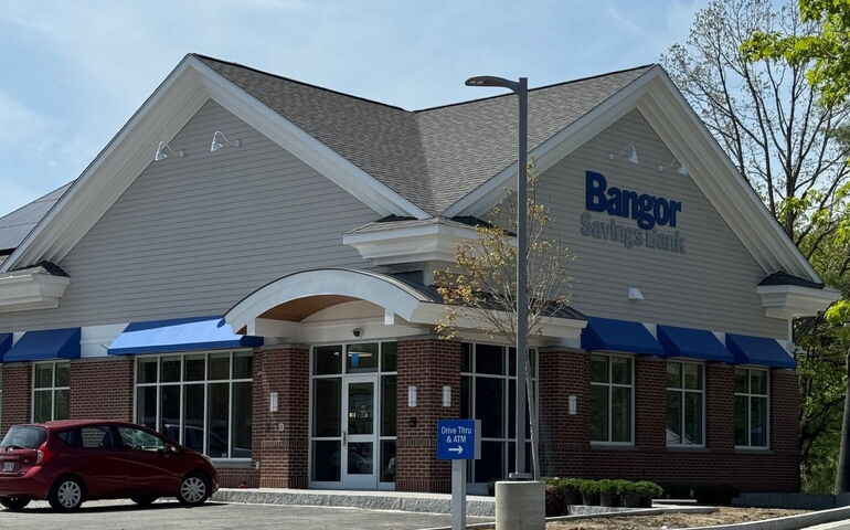 Exterior view of a building with brick facades.