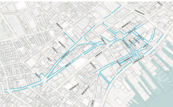 map of portland maine downtown
