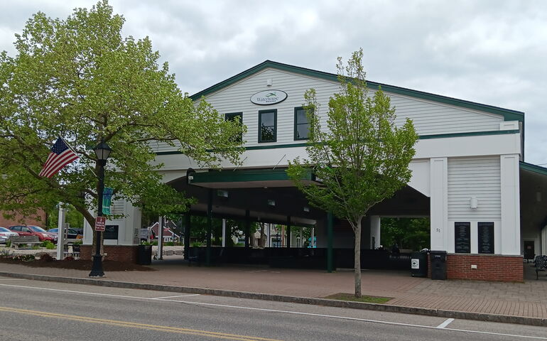 solar panels on community center in Kennebunk