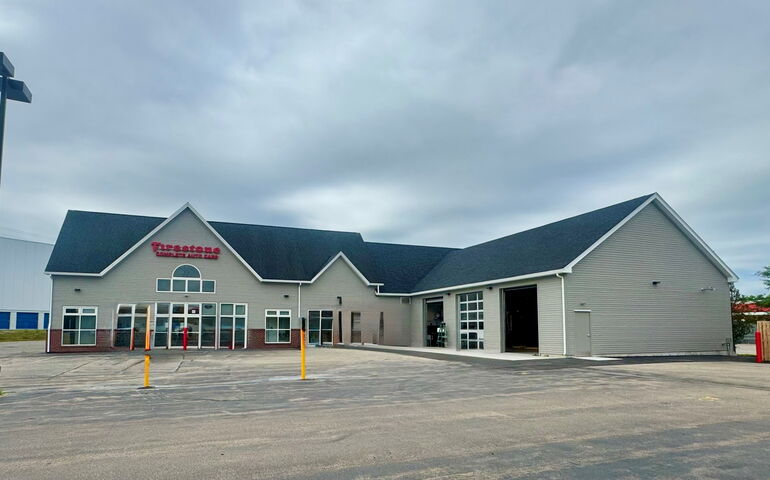 Firestone building exterior 