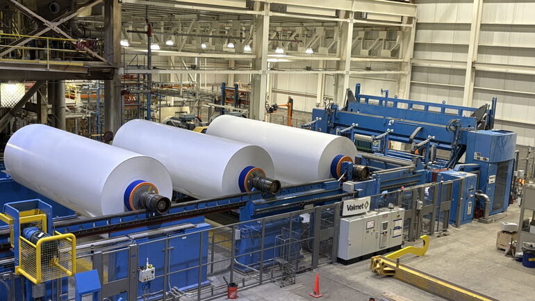Sappi paper mill interior 