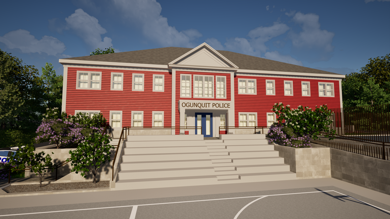 rendering of new police station