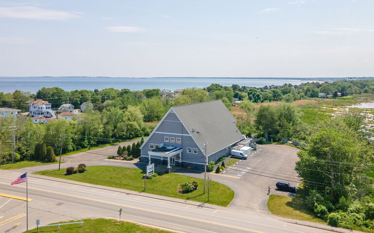 Aerial view of the Landing in Scarborough.
