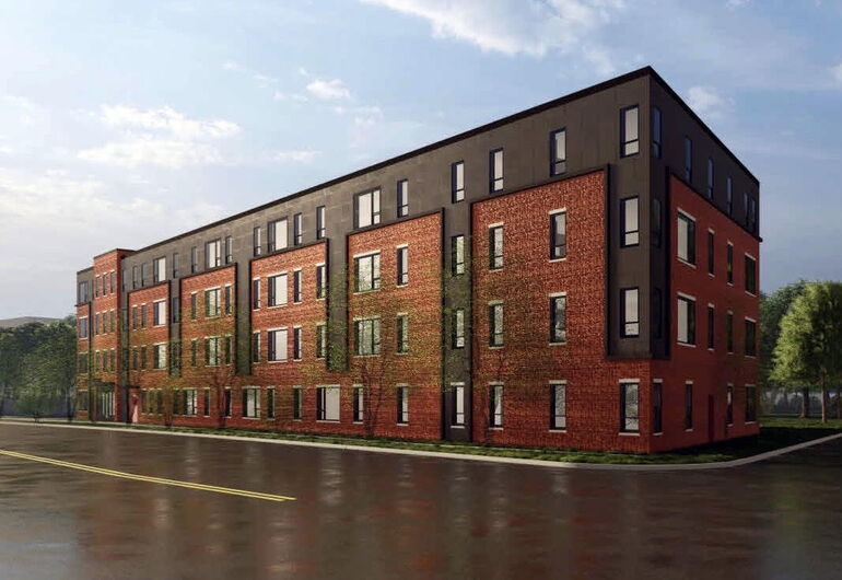 rendering of apartment building