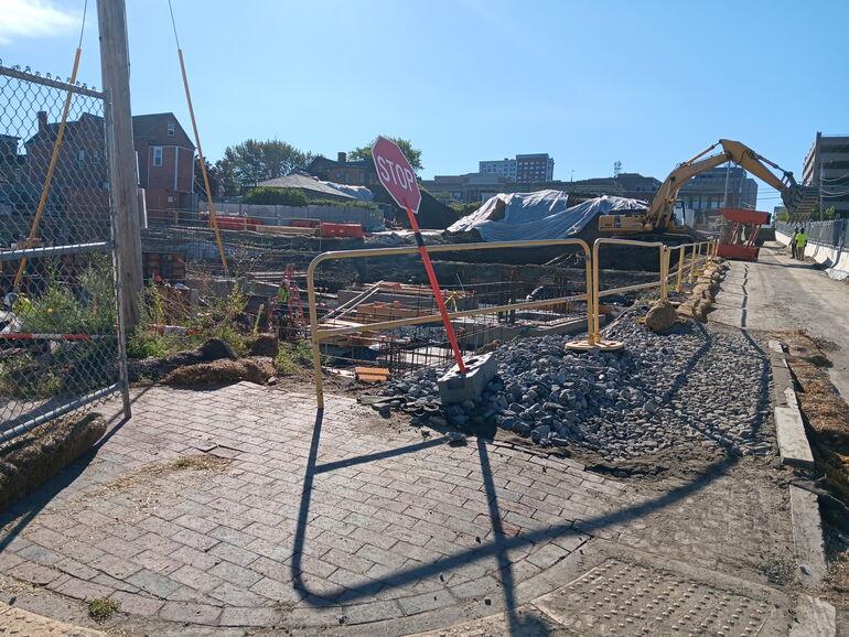 A construction site