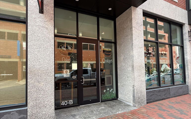 storefont exterior of Grump & Sunshine future bookstore in Portland 
