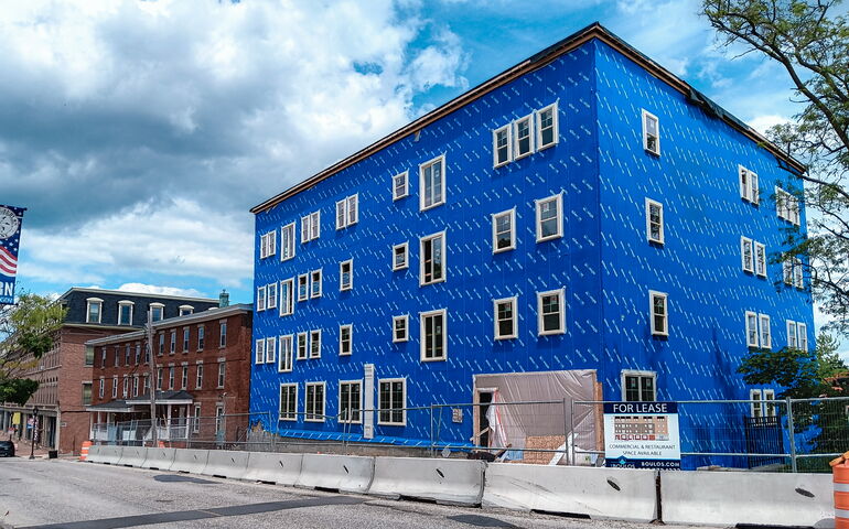 Building under construction in Auburn.
