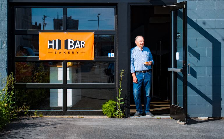 Bill Seretta in front of Fork Food Lab 