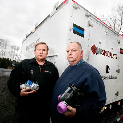 Biospecialists' technicians restore normalcy after a tragedy