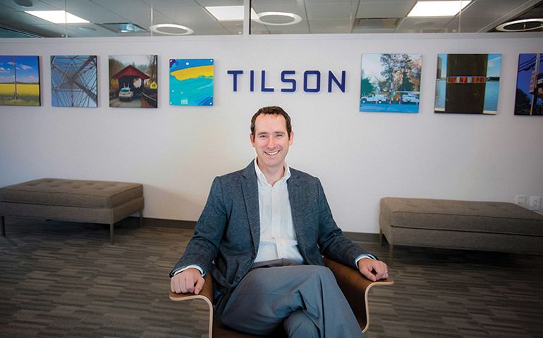 Tilson CEO Josh Broder at company headquarters in Portland.