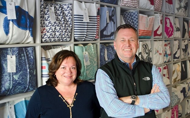 Beth Greenlaw and Don Oakes of Sea Bags.