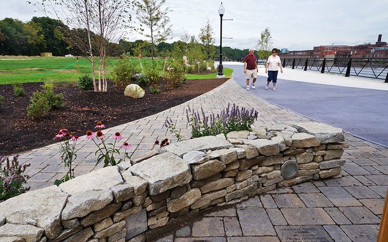 Waterville s 1.5 million Riverwalk opens to public Mainebiz.biz
